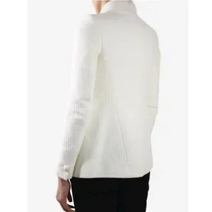 CHANEL | Jackets & Coats | Chanel Ivory Wrap Button Jacket | Poshmark